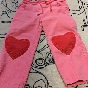 Mini Boden girl's pink corduroy pants size 2t-3t